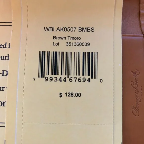 NWT Dooney & Bourke Blakely Continental Clutch / Wallet - Brown Tmoro - Picture 4 of 4